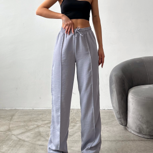 Çımalı keten pantolon