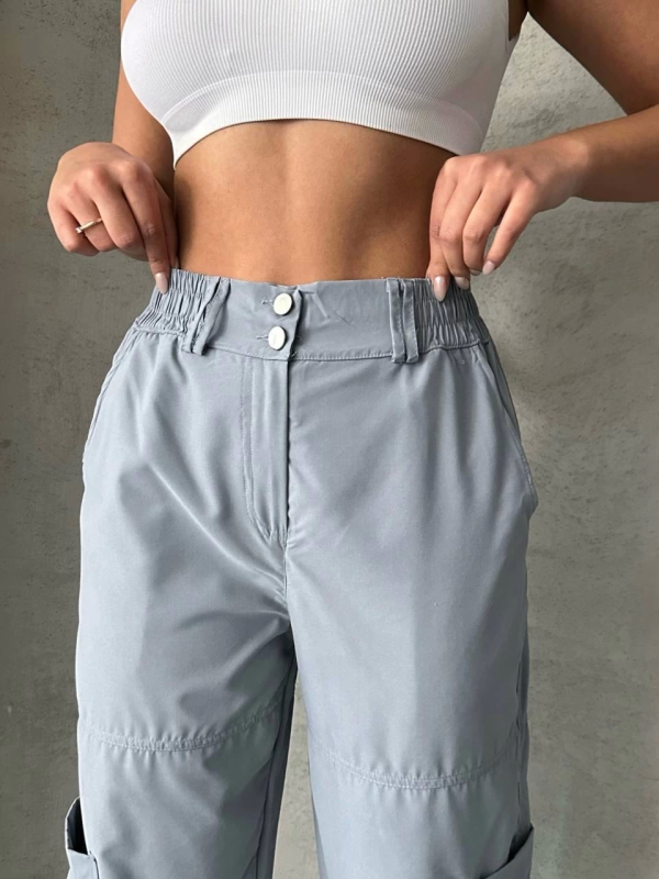 Jogger lastik paça pantolon - Görsel 2