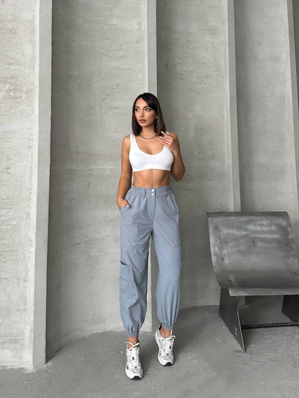 Jogger lastik paça pantolon - Görsel 3