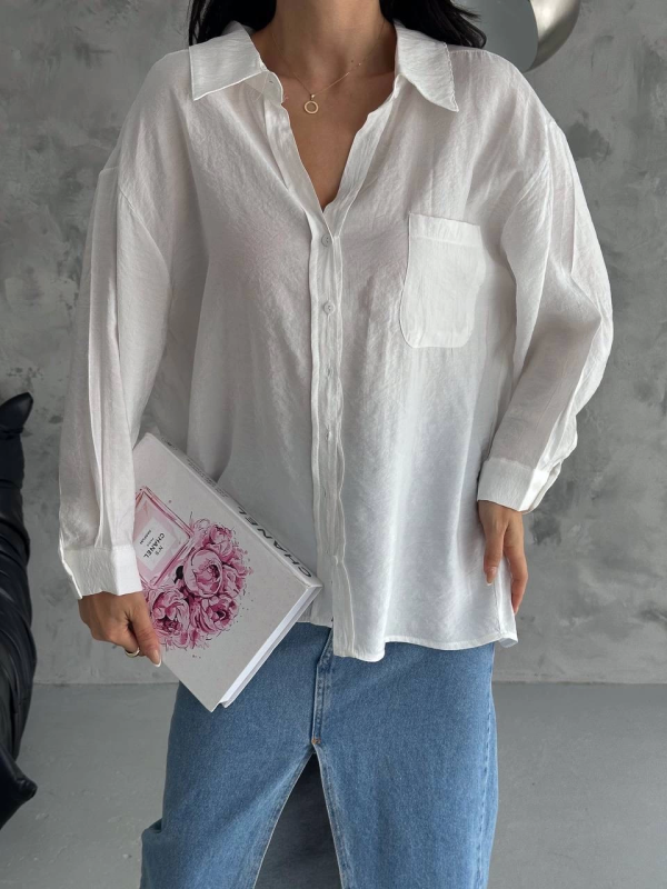Modal oversize cepli gömlek - Görsel 3