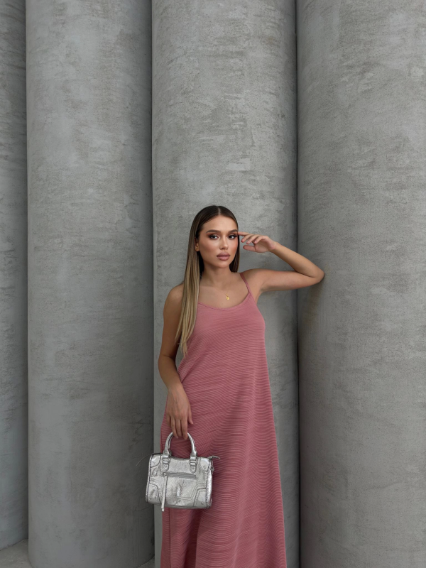 Piliseli uzun elbise - Görsel 2